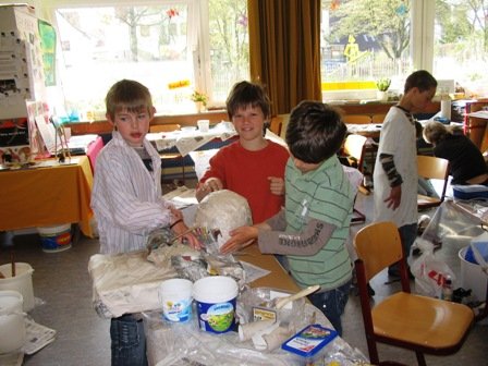 kunstprojektwoche 2009 pappmache 4